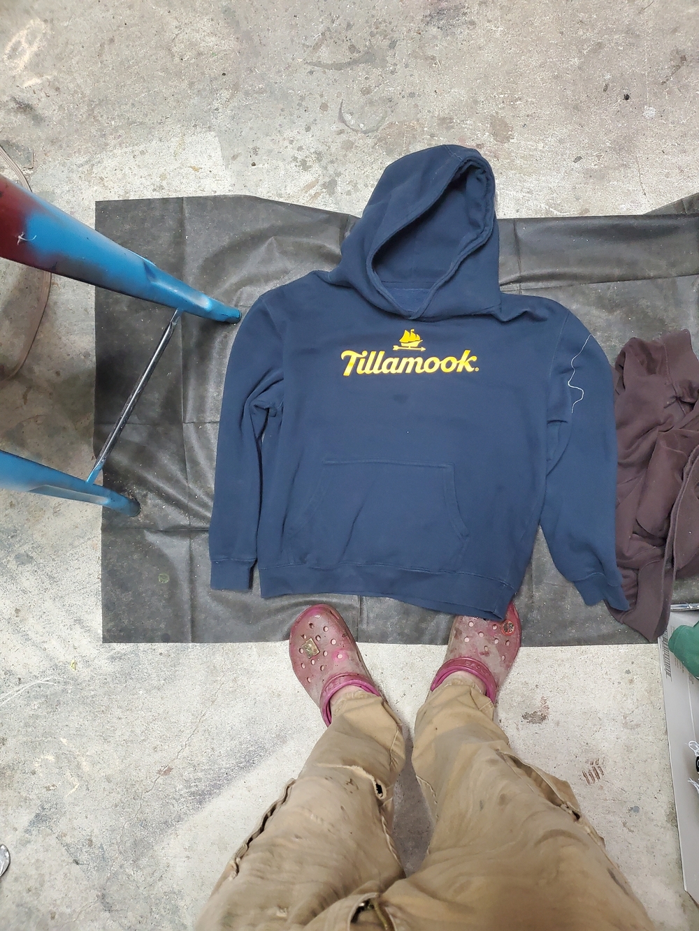 Navy Blue Men's Hoodie Sweatshirt